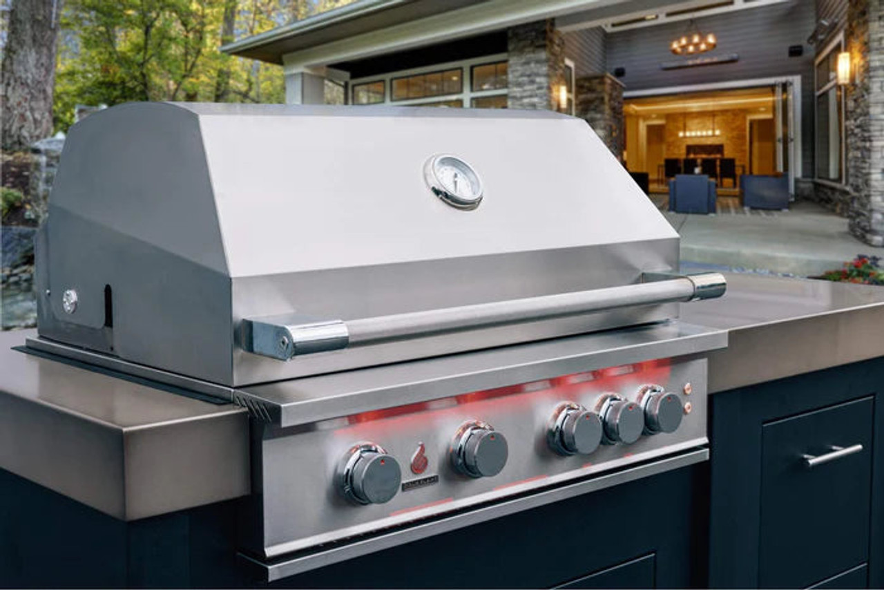 TrueFlame - 40-Inch 5-Burner Built-In Grill -  Natural Gas- TF40-NG