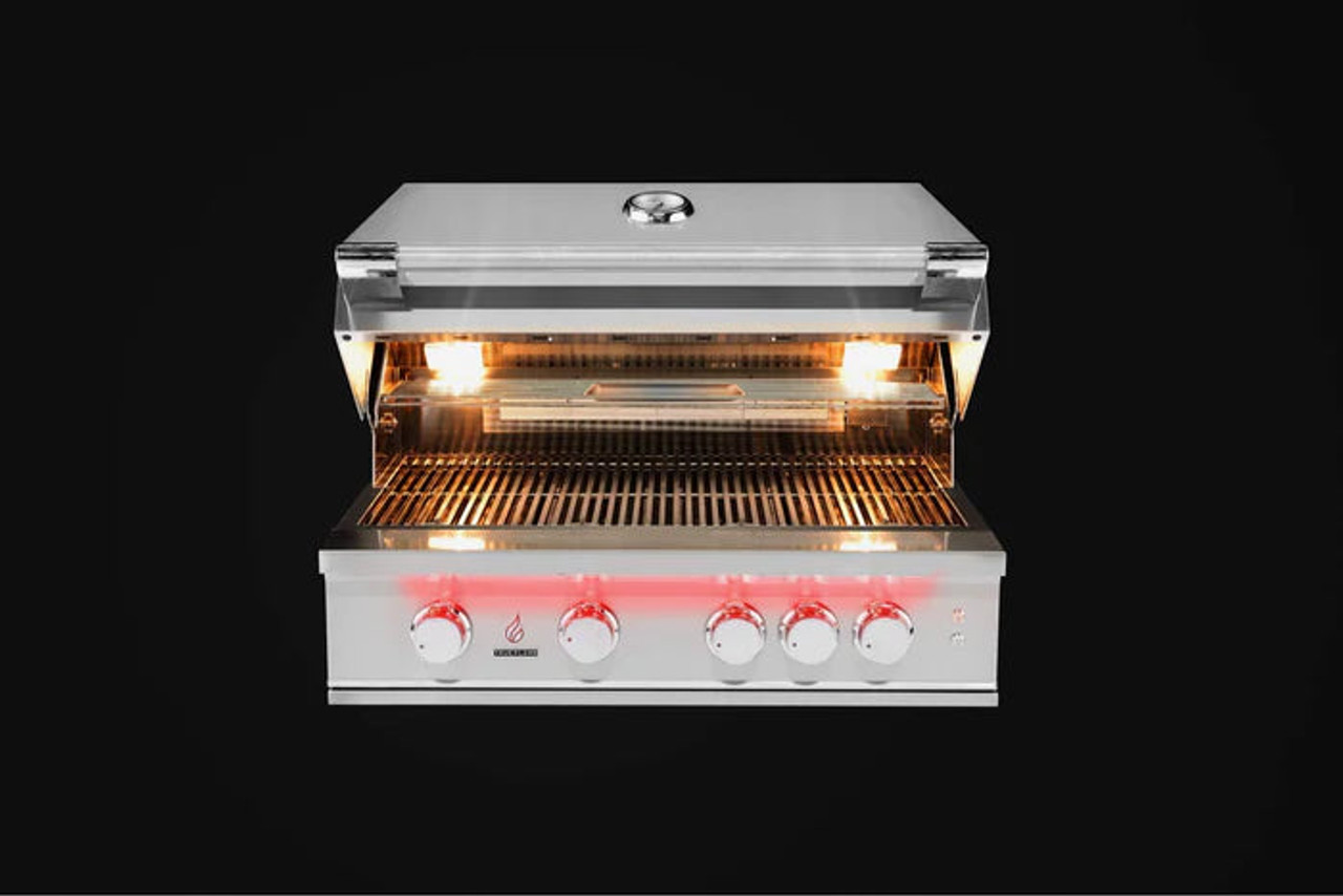 TrueFlame - 40-Inch 5-Burner Built-In Grill -  Natural Gas- TF40-NG
