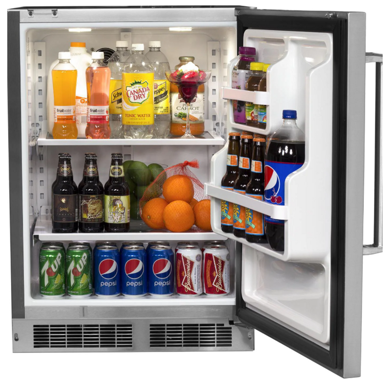 Fire Magic 24-Inch 5.1 Cu. Ft. Right Hinge Outdoor Rated Compact Refrigerator - 3589-DR