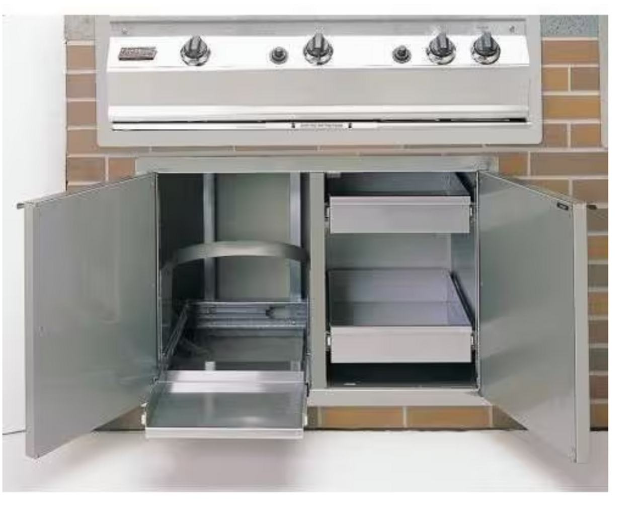 Fire Magic Select 30-Inch Double Access Door With Drawers And Propane Tank Storage - 33930S-12T