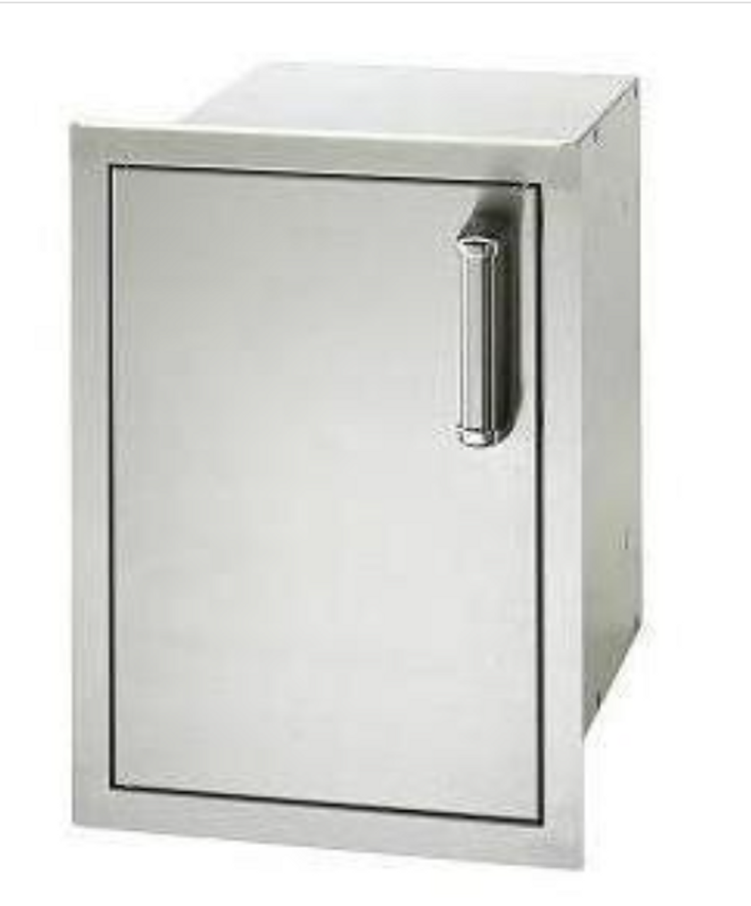 Fire Magic Premium Flush 14-Inch Left-Hinged Enclosed Cabinet Storage With Drawers With Soft Close - 53820SC-L