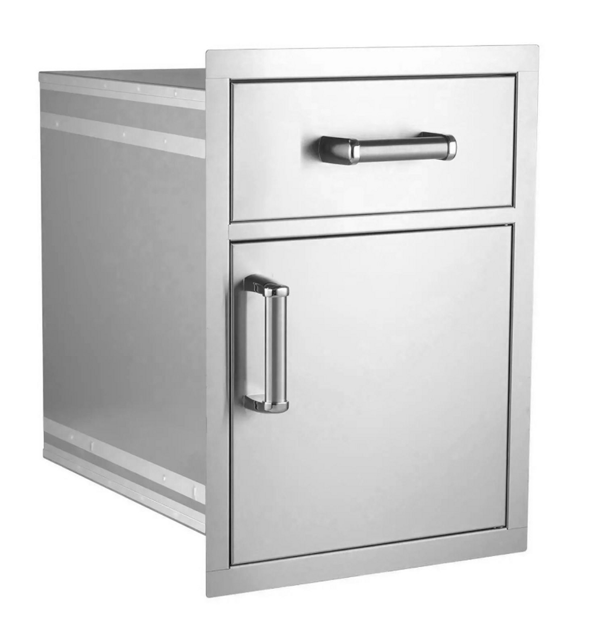 Fire Magic Premium Flush 17-Inch Pantry / Access Drawer Combo - 54018S