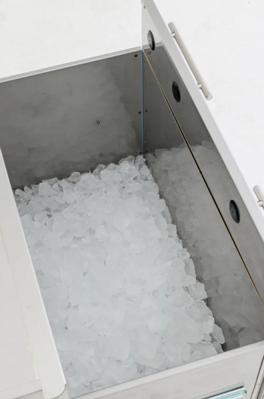 Blaze 22-Inch Stainless Steel Ice Bin Cooler / Wine Chiller - BLZ-ICE-DRW-H