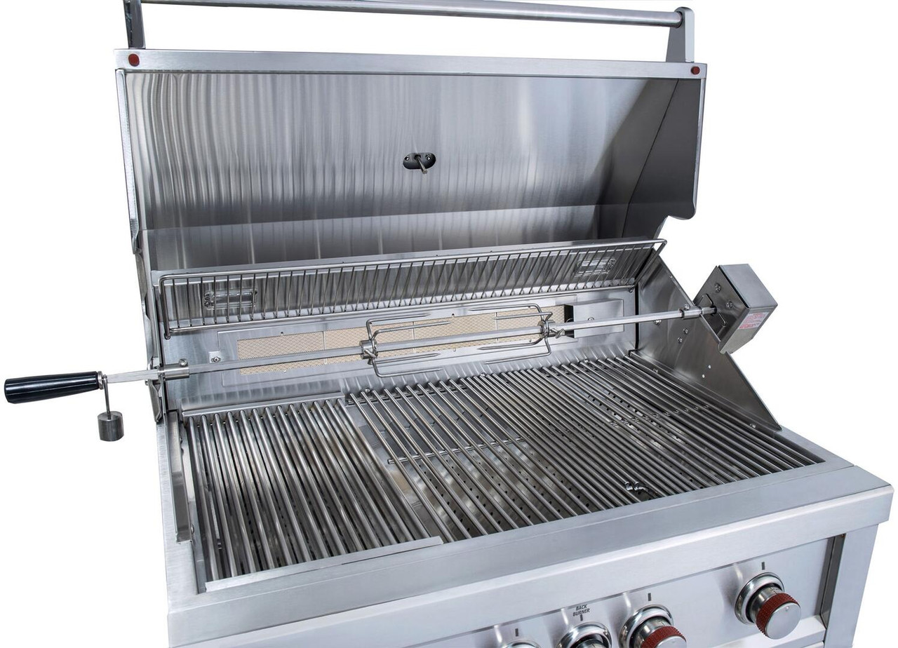 Sunstone Ruby - 36-Inch 4-Burner Built-In Grill - Natural Gas - Open Box - RUBY4BIR-NG-OB