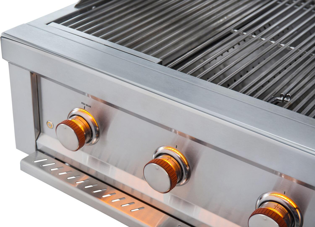 Sunstone Ruby - 36-Inch 4-Burner Built-In Grill - Natural Gas - Open Box - RUBY4BIR-NG-OB