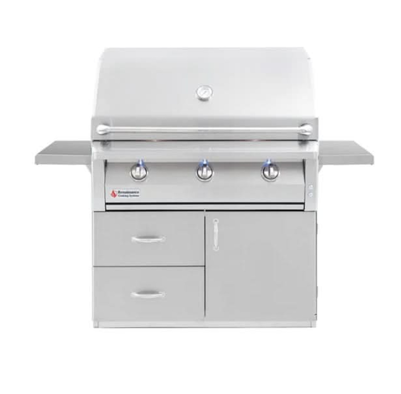 RCS ARG - 42-Inch 3-Burner Freestanding Grill - Liquid Propane Gas - ARG42 LP + ARG42CART