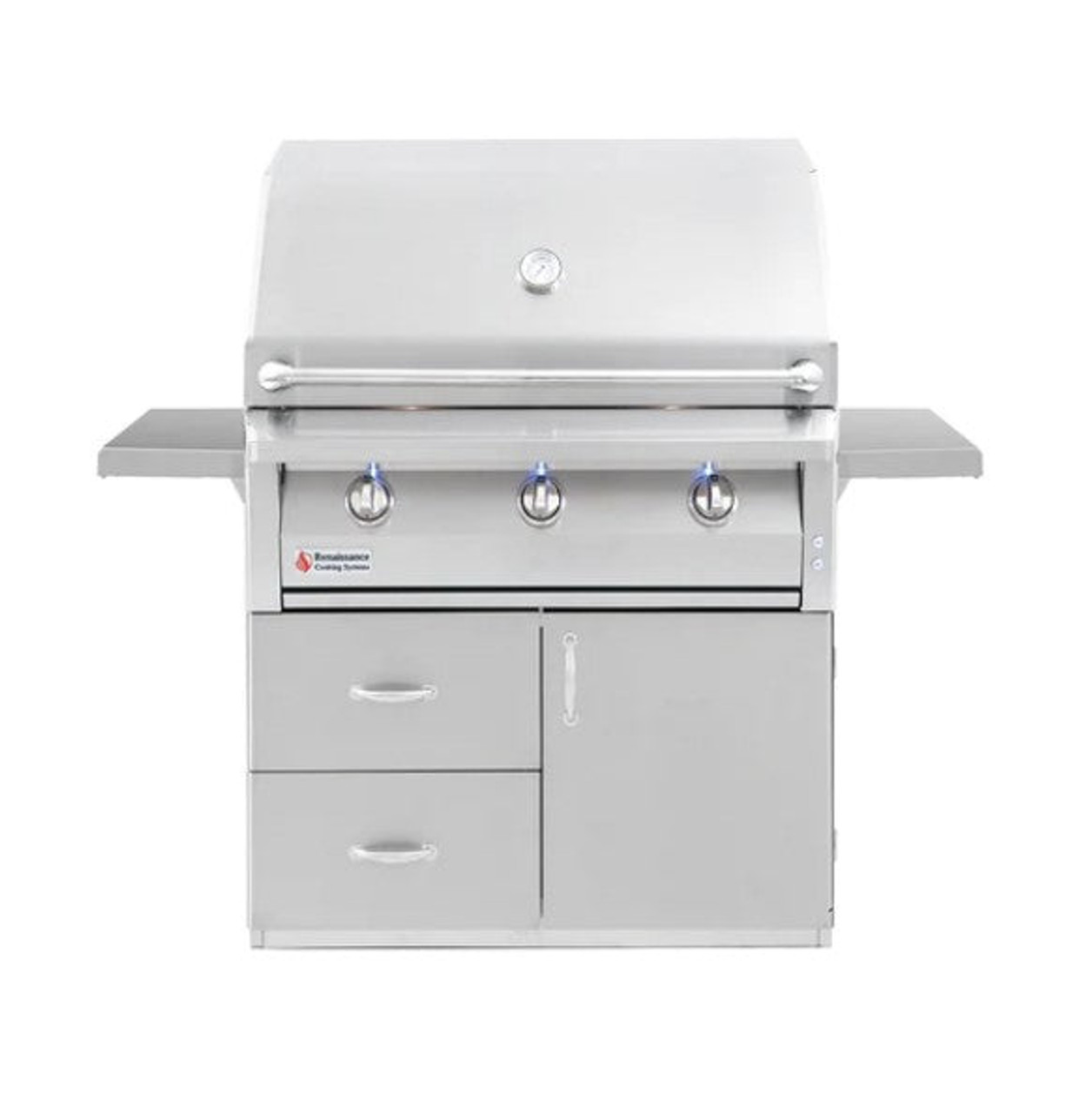 RCS ARG - 36-Inch 3-Burner Freestanding Grill - Liquid Propane Gas - ARG36 LP + ARG36CART
