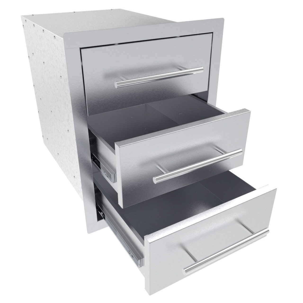 Sunstone 16 Inch Texan Series Large Triple Drawer Unit - TEX-16TD