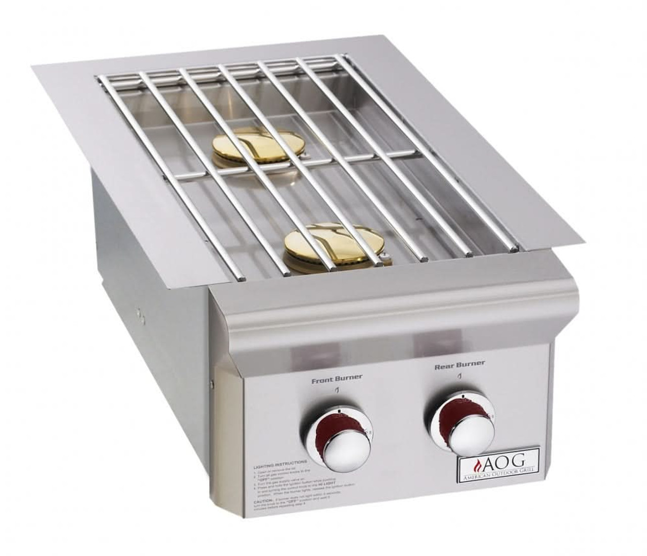 American Outdoor Grill T-Series Drop-In Propane Gas Double Side Burner - AOG3282PT