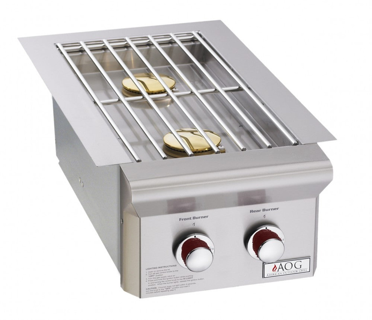 American Outdoor Grill T-Series Drop-In Propane Gas Double Side Burner - AOG3282PT