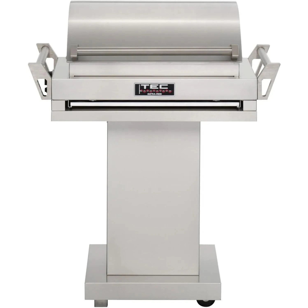TEC G-Sport FR - 30-Inch 1-Burner Freestanding Infrared Grill - Liquid Propane Gas on Stainless Pedestal - GSRLPFR + GSPED