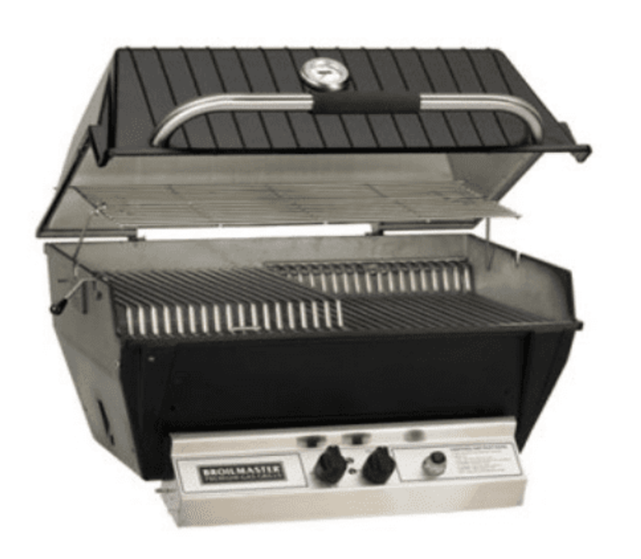 Broilmaster Premium - 24-Inch 2-Burner Built-In Grill - Liquid Propane Gas - P4X