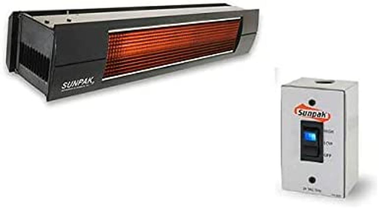 Sunpak Stainless Steel Two Stage 25,000 And 34,000 BTU Heater Includes S/S Mounting Kit, 24 Volt Transformer And Duplex Switch - S34 S TSH