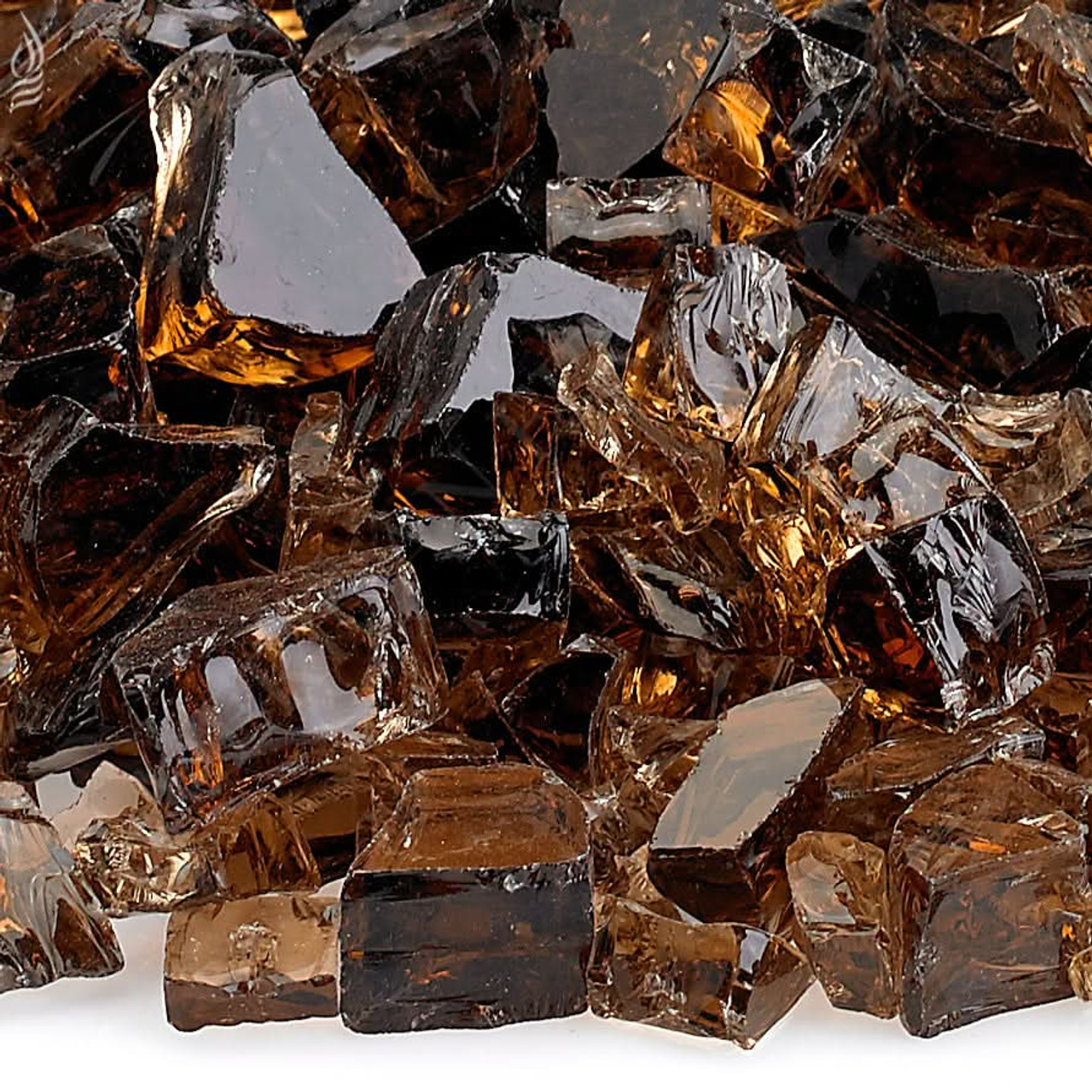 American Fire Glass 1/2" Copper, 10 lb. Jar Fire Glass - AFFCOP1210J