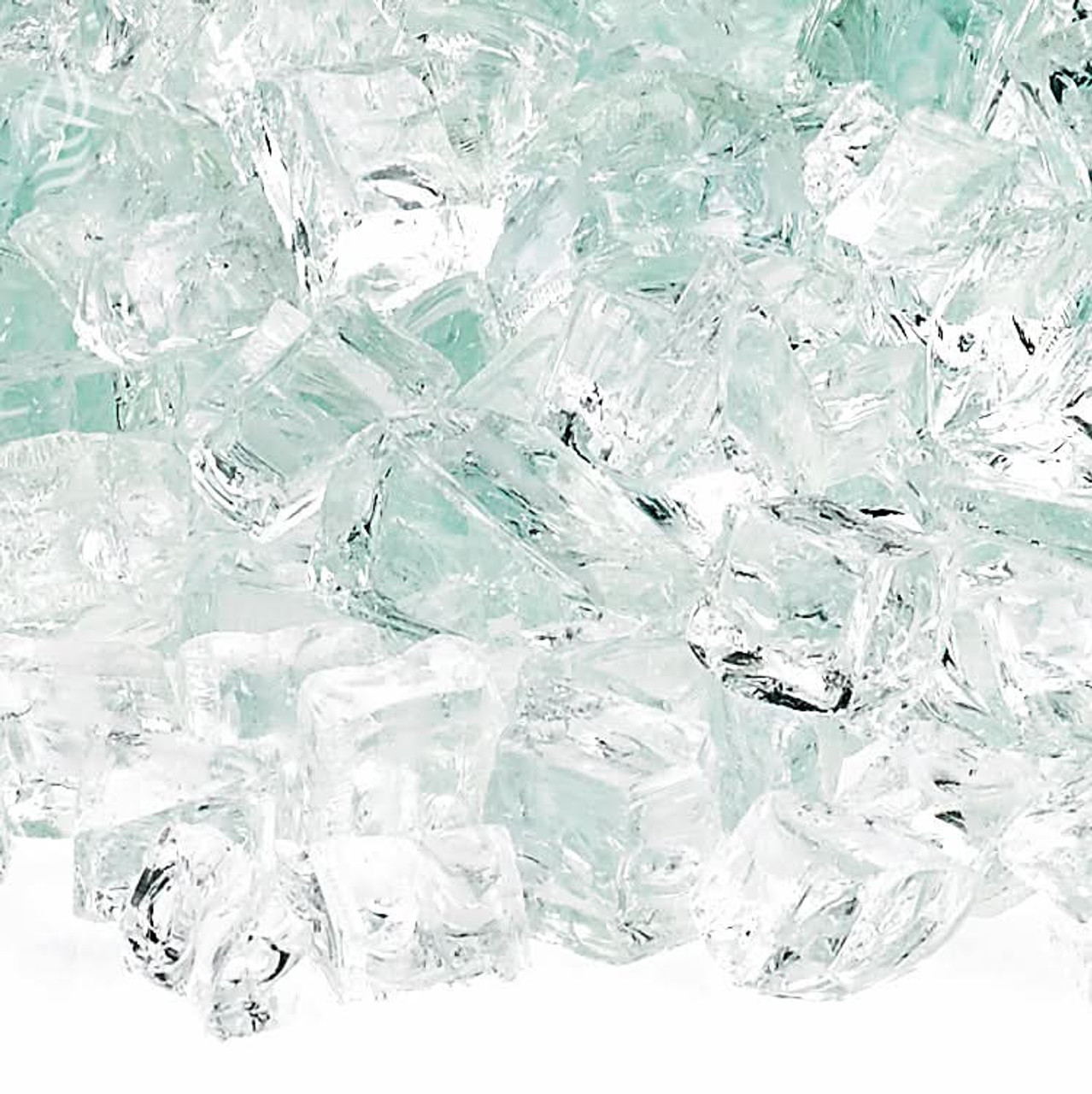 American Fire Glass 1/2" Clear, 10 lb. Jar Fire Glass - AFFCLR1210J