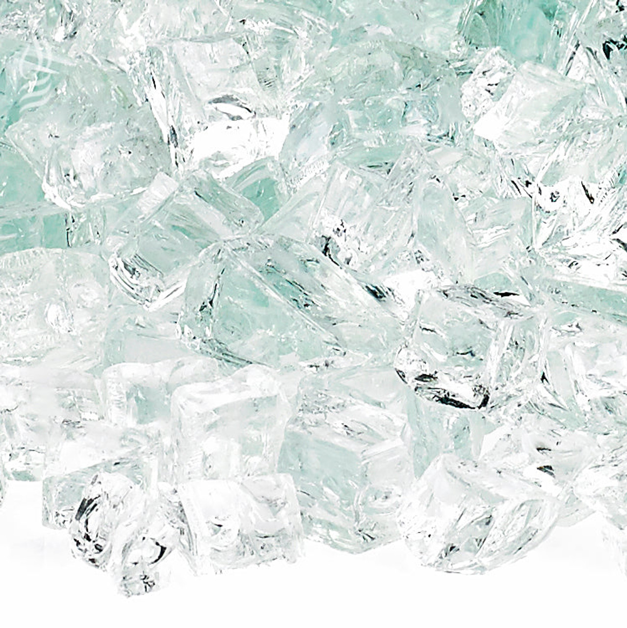 American Fire Glass 1/2" Clear, 10 lb. Jar Fire Glass - AFFCLR1210J