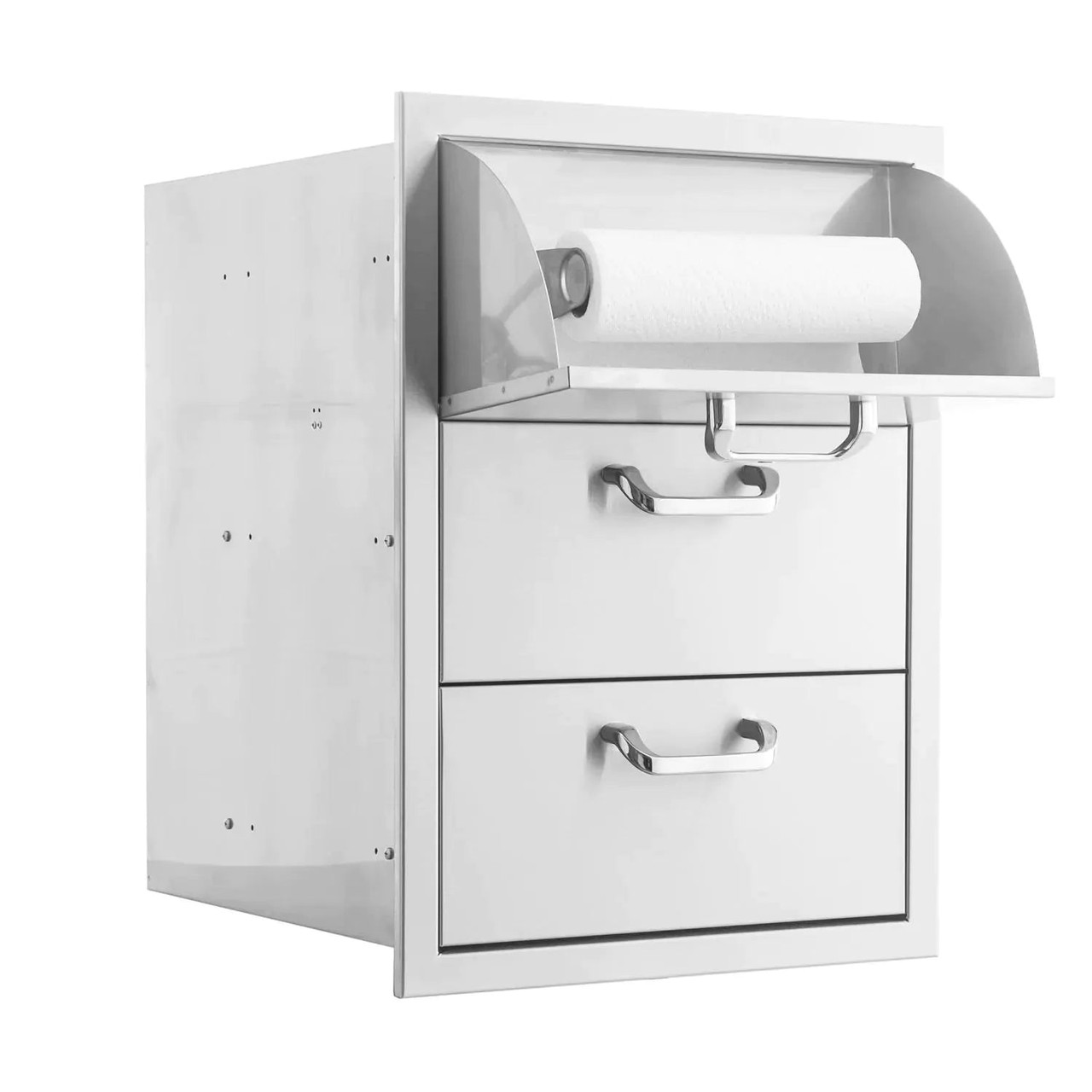 PCM 260 Series 16 Inch Triple Access Drawer With Paper Towel Holder - BBQ-260-DRW3-PTH