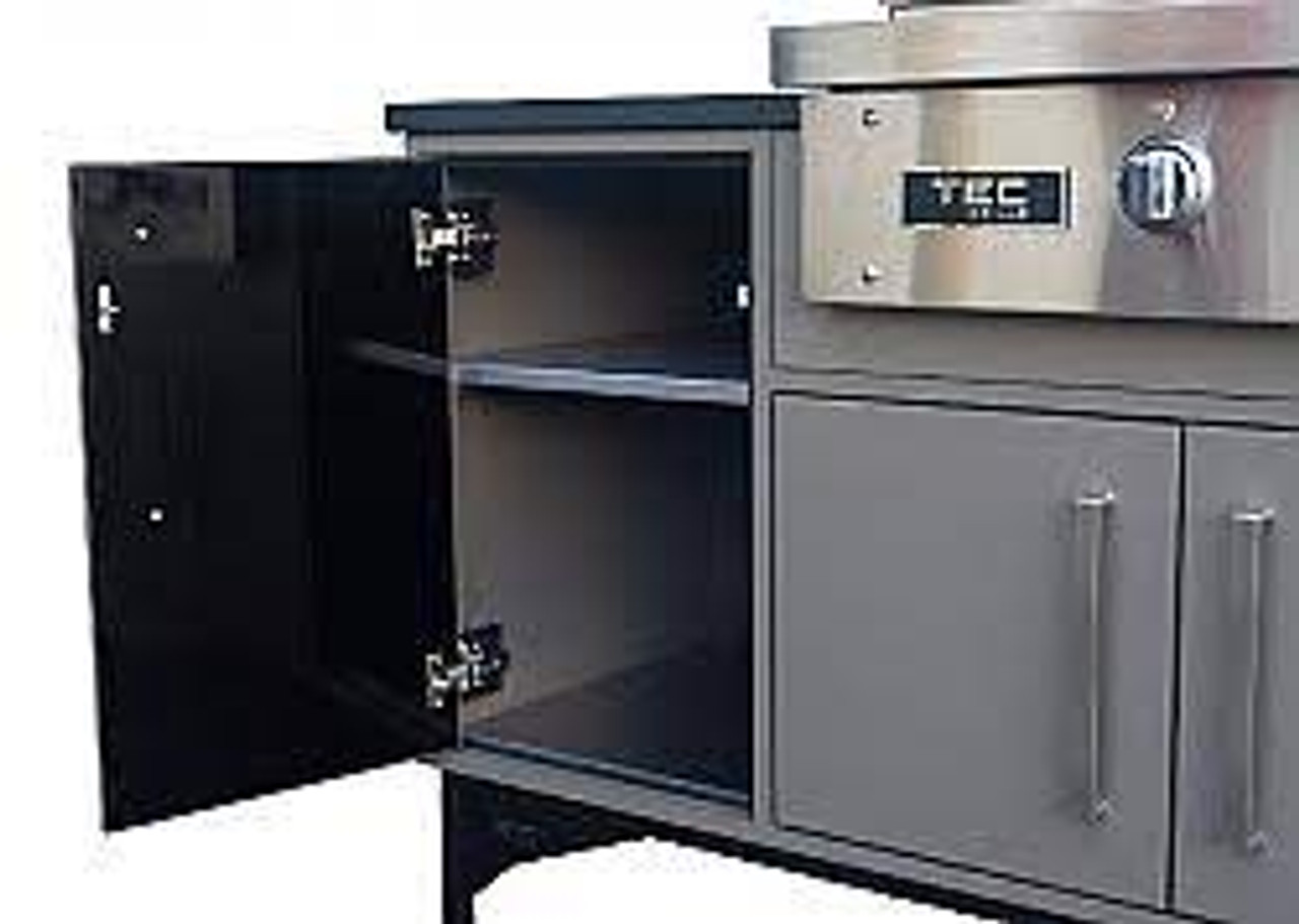 TEC Patio FR - 26-Inch 1-Burner Grill on Midcentury Modern Island (66 Inch) - Liquid Propane Gas - PFR1LPISL