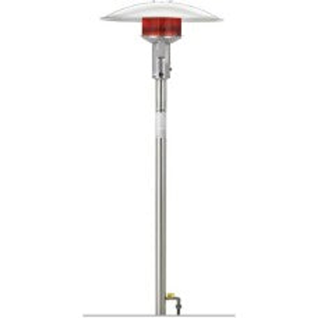 Sunglo 50000 BTU Natural Gas Post Mount  Patio Heater - PSA265SS