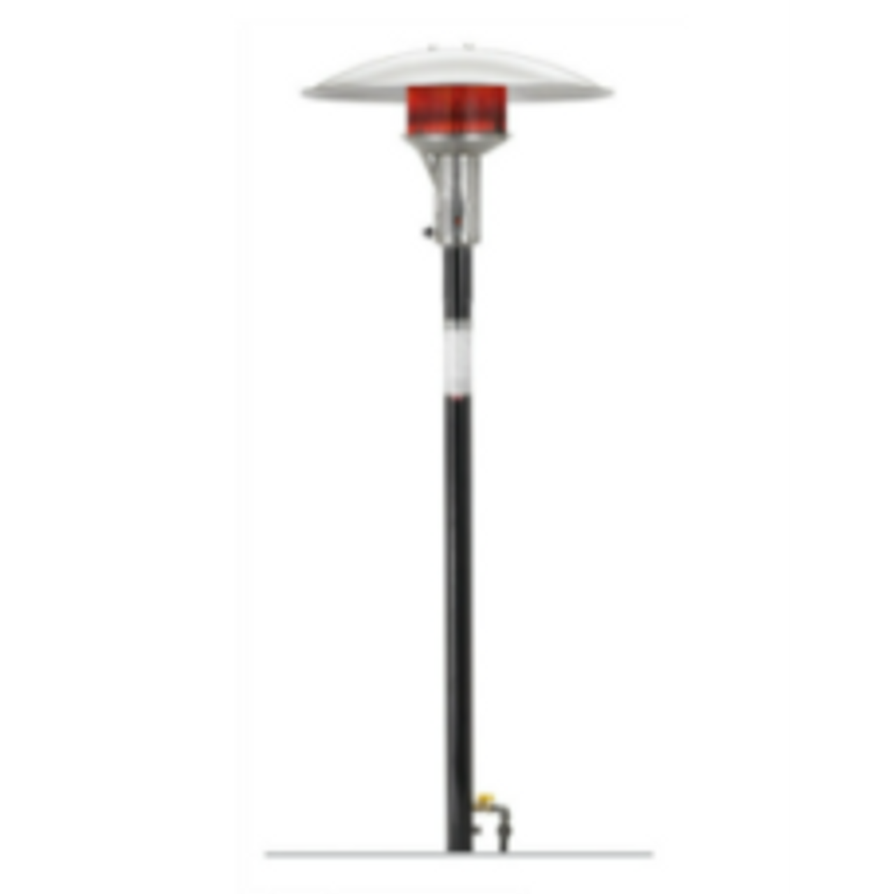 Sunglo 50000 BTU Natural Gas Post Mount  Patio Heater With Electronic Ignition Black - PSA265VE