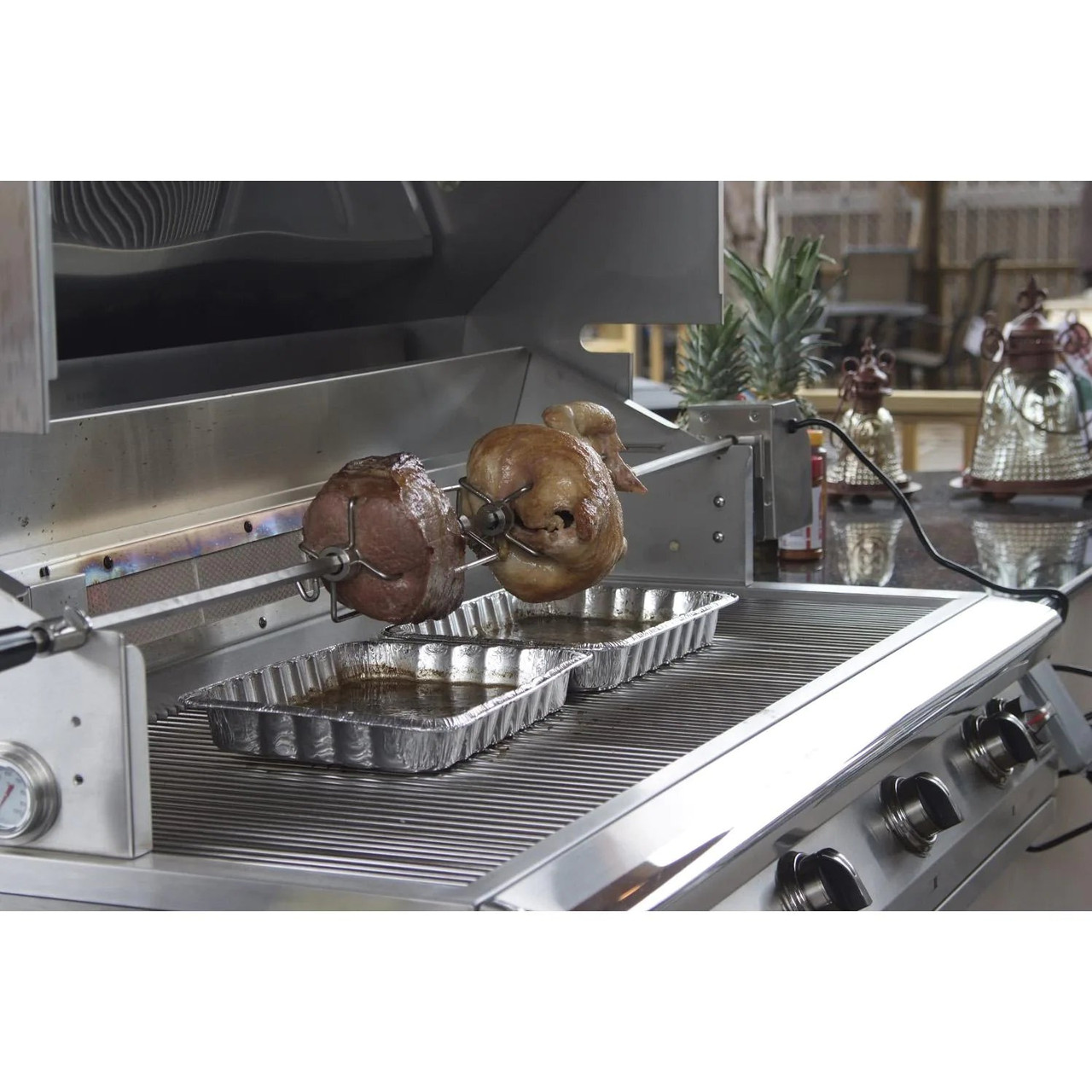 PGS Legacy Big Sur Gourmet - 51-Inch 4-Burner Built-In Grill - Liquid Propane Gas - S48RLP