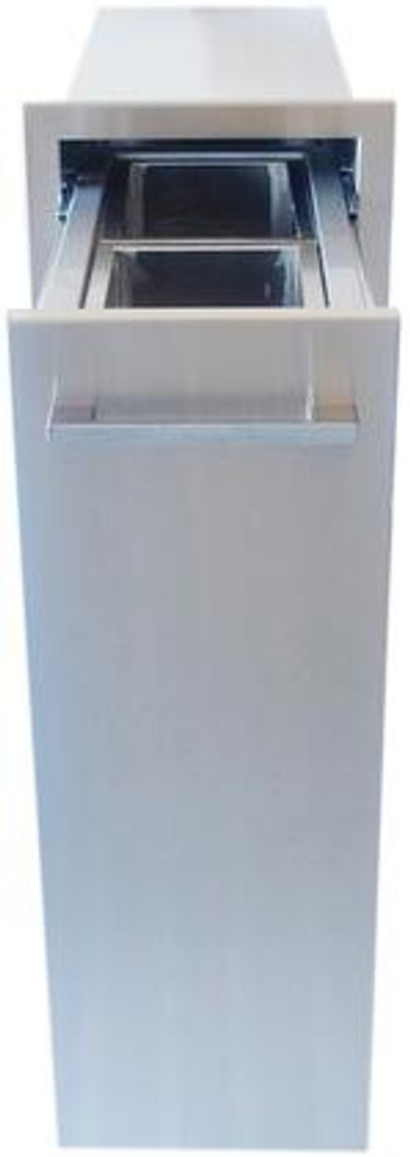 Sunstone 12" Beveled Frame Spice Rack Drawer w/Two Removable Condiment Baskets - BA-SPRD12