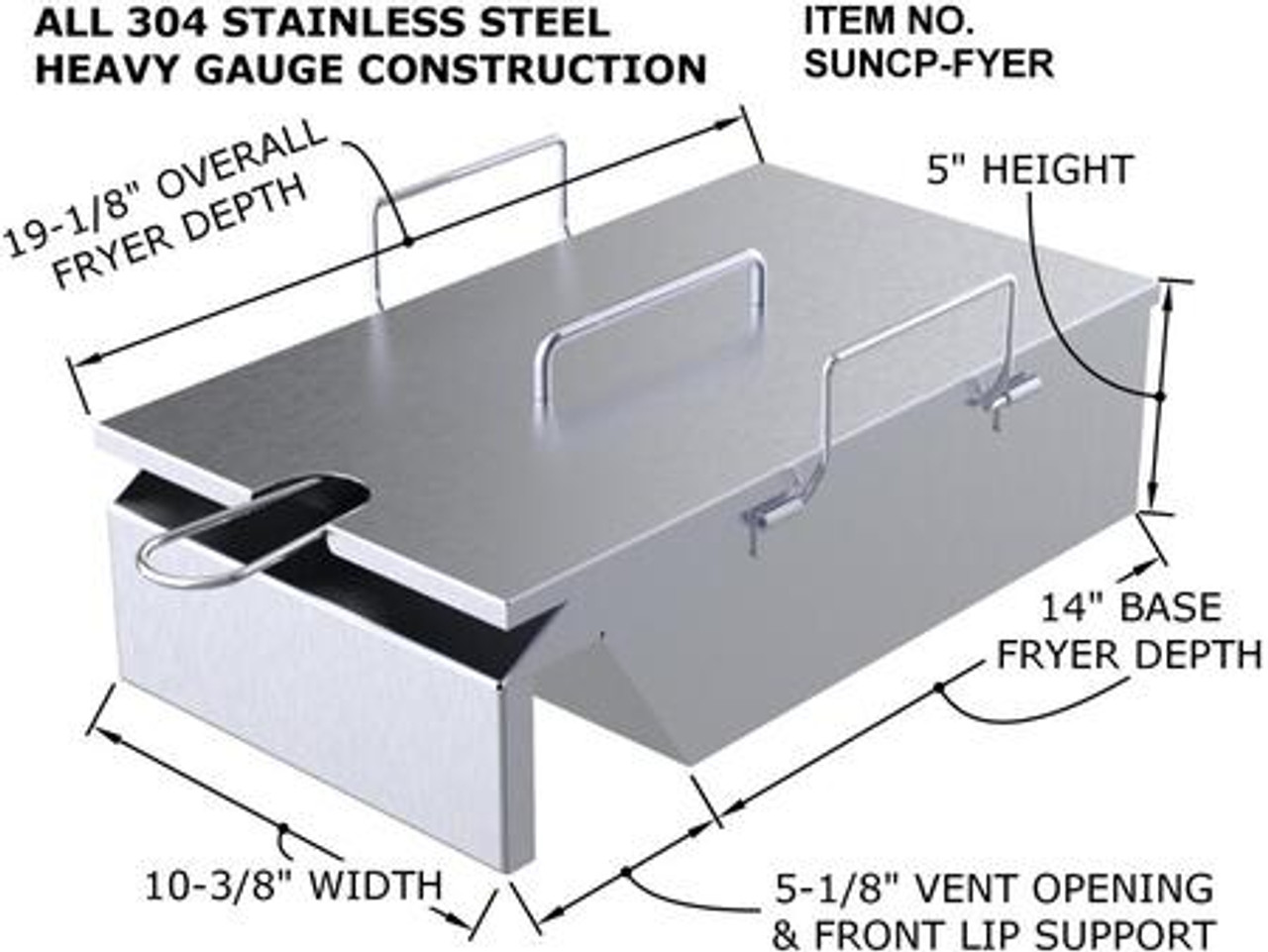 Sunstone Deep Fryer & Steamer Grill Insert - SUNCP-FRYER