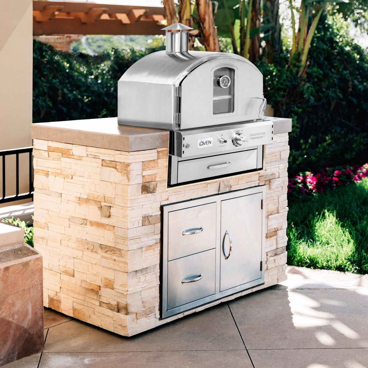 Summerset Built In / Countertop Liquid Propane Gas Outdoor Pizza Oven - SS-OVBI-LP
