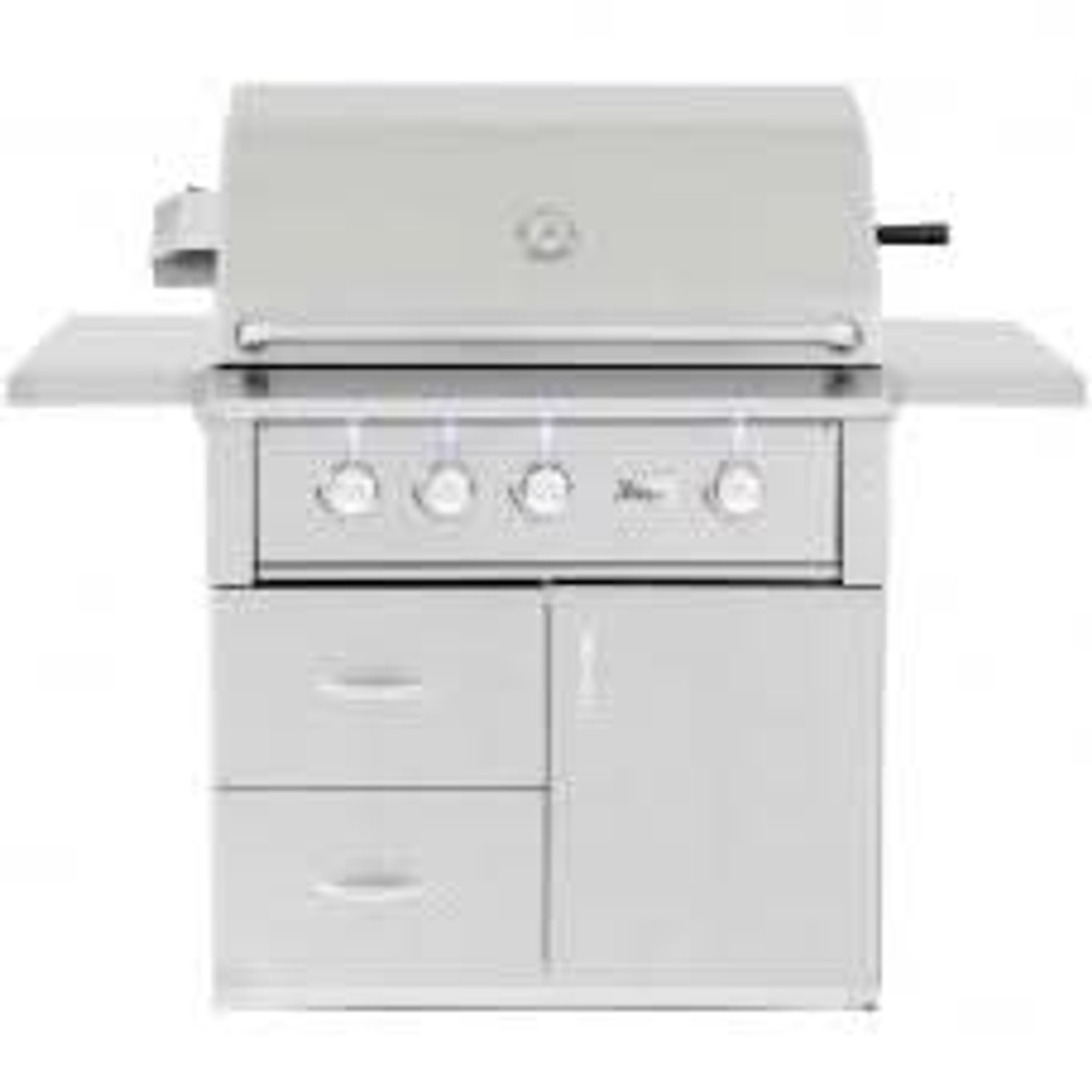 Summerset Alturi - 36-Inch 3-Burner - Freestanding Grill - Liquid Propane Gas with Stainless Steel Burner & Rotisserie - ALT36T-LP + CART-ALT36