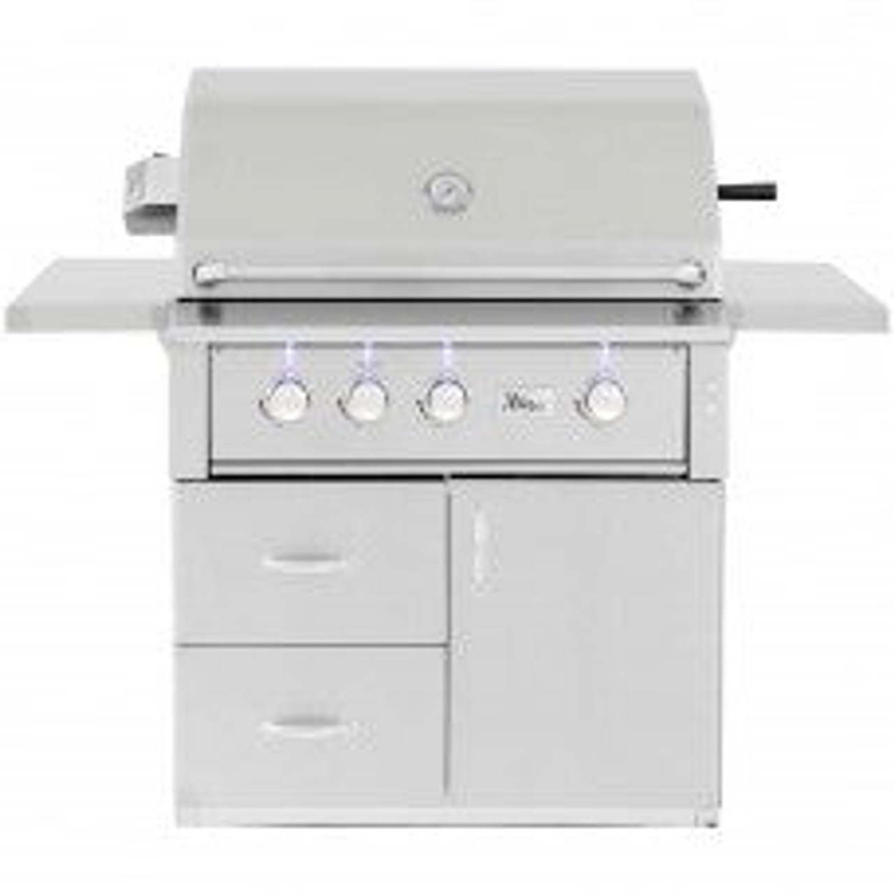 Summerset Alturi - 36-Inch 3-Burner - Freestanding Grill - Liquid Propane Gas with Stainless Steel Burner & Rotisserie - ALT36T-LP + CART-ALT36