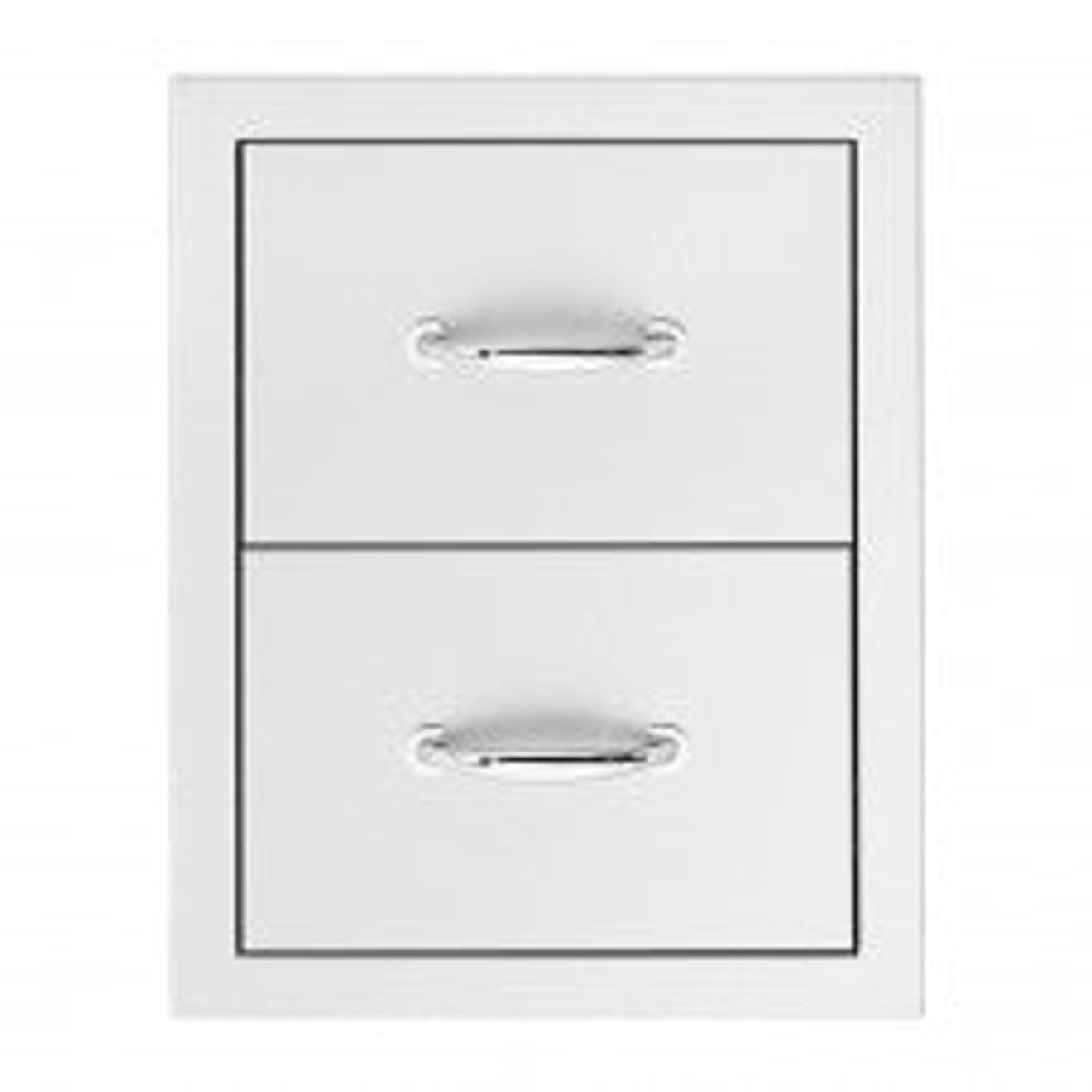 Summerset Vertical Double Drawers with Masonry Frame, 17x21 Inch - SSDR2-17M