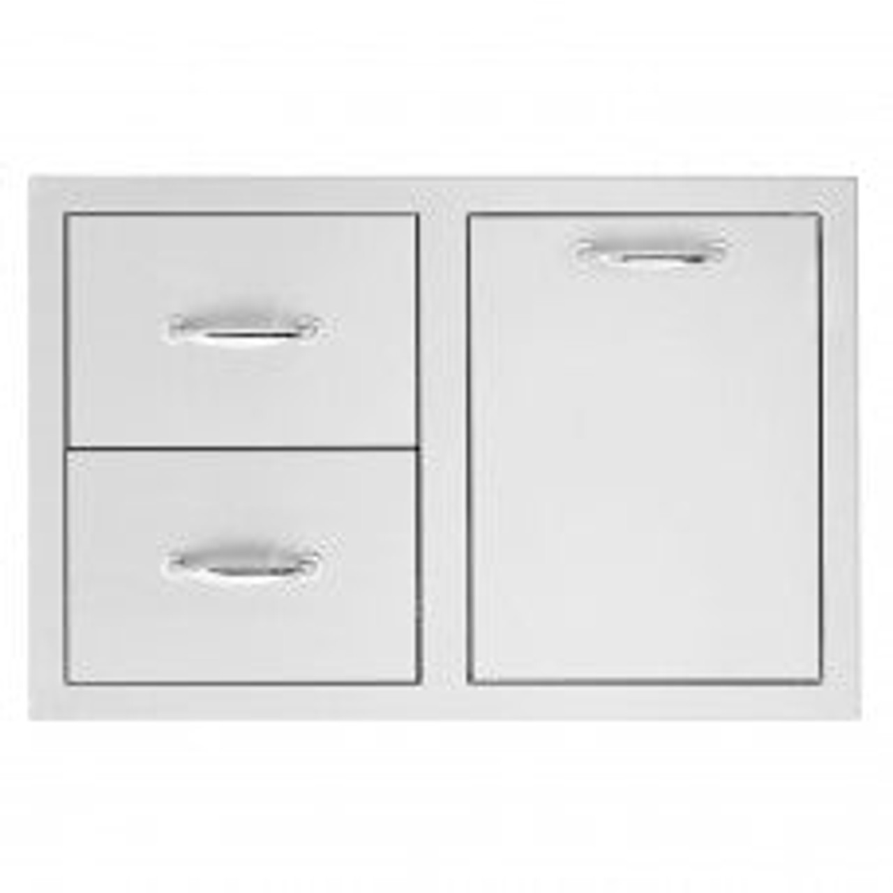 Summerset Liquid Propane Gas Tank/Trash Pullout & Double Drawer Combo, 33 Inch - SSDC2-33LP