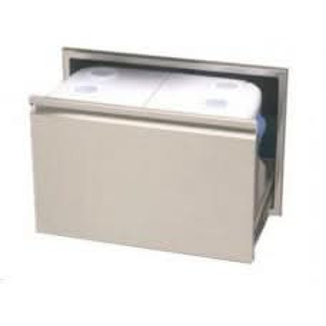 Twin Eagles 30 Inch Roll Out Stainless Steel Ice Chest Storage Drawer with 48 Quart Ice Chest - TECD30-B