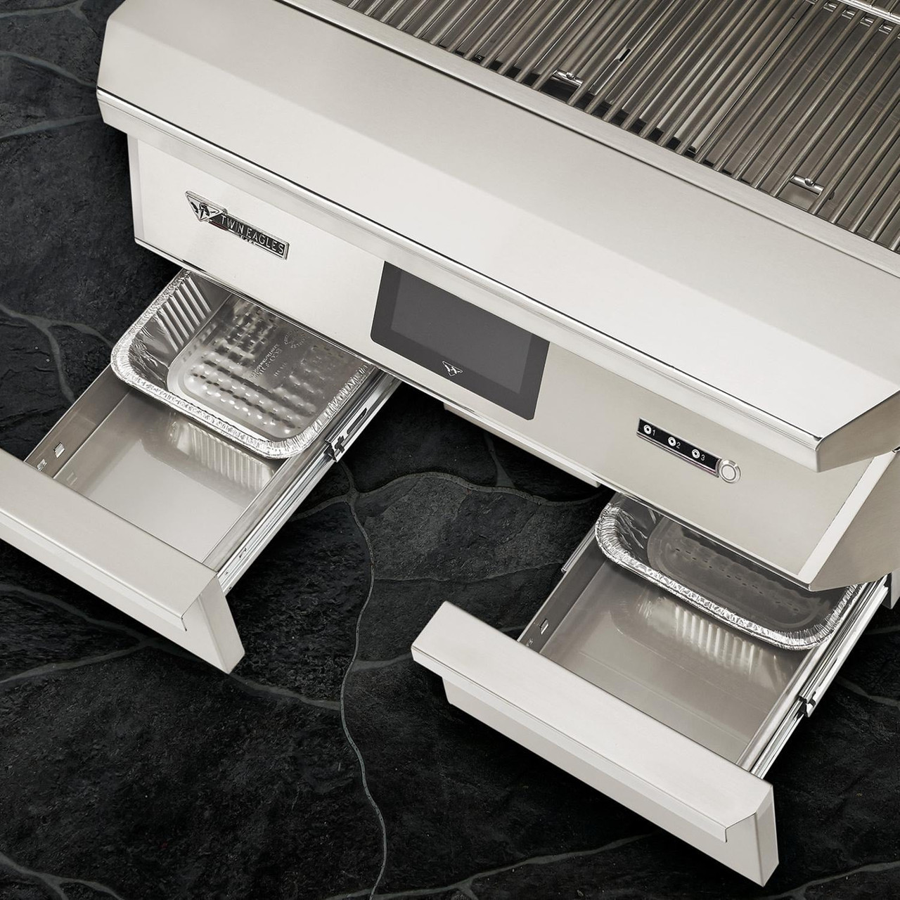 Twin Eagles Wi-Fi Controlled 36-Inch Built-In Stainless Steel Pellet Grill and Smoker - with Rotisserie - TEPG36R