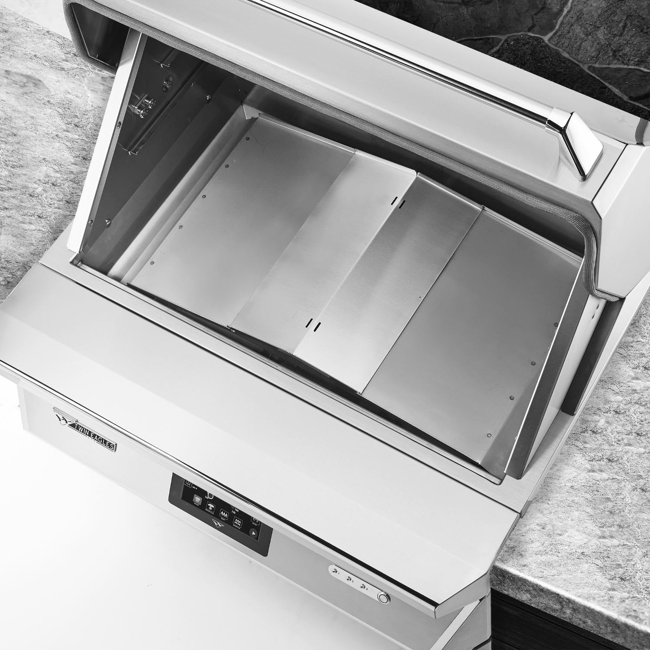 Twin Eagles Wi-Fi Controlled 36-Inch Built-In Stainless Steel Pellet Grill and Smoker - with Rotisserie - TEPG36R