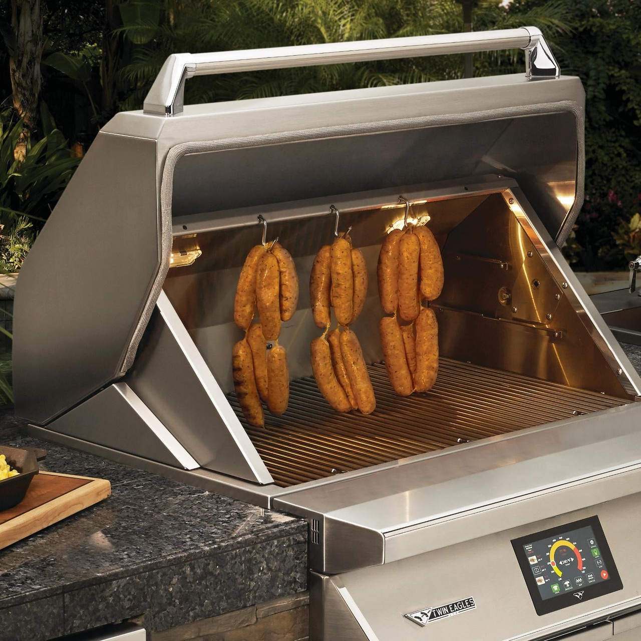 Twin Eagles Wi-Fi Controlled 36-Inch Built-In Stainless Steel Pellet Grill and Smoker - with Rotisserie - TEPG36R