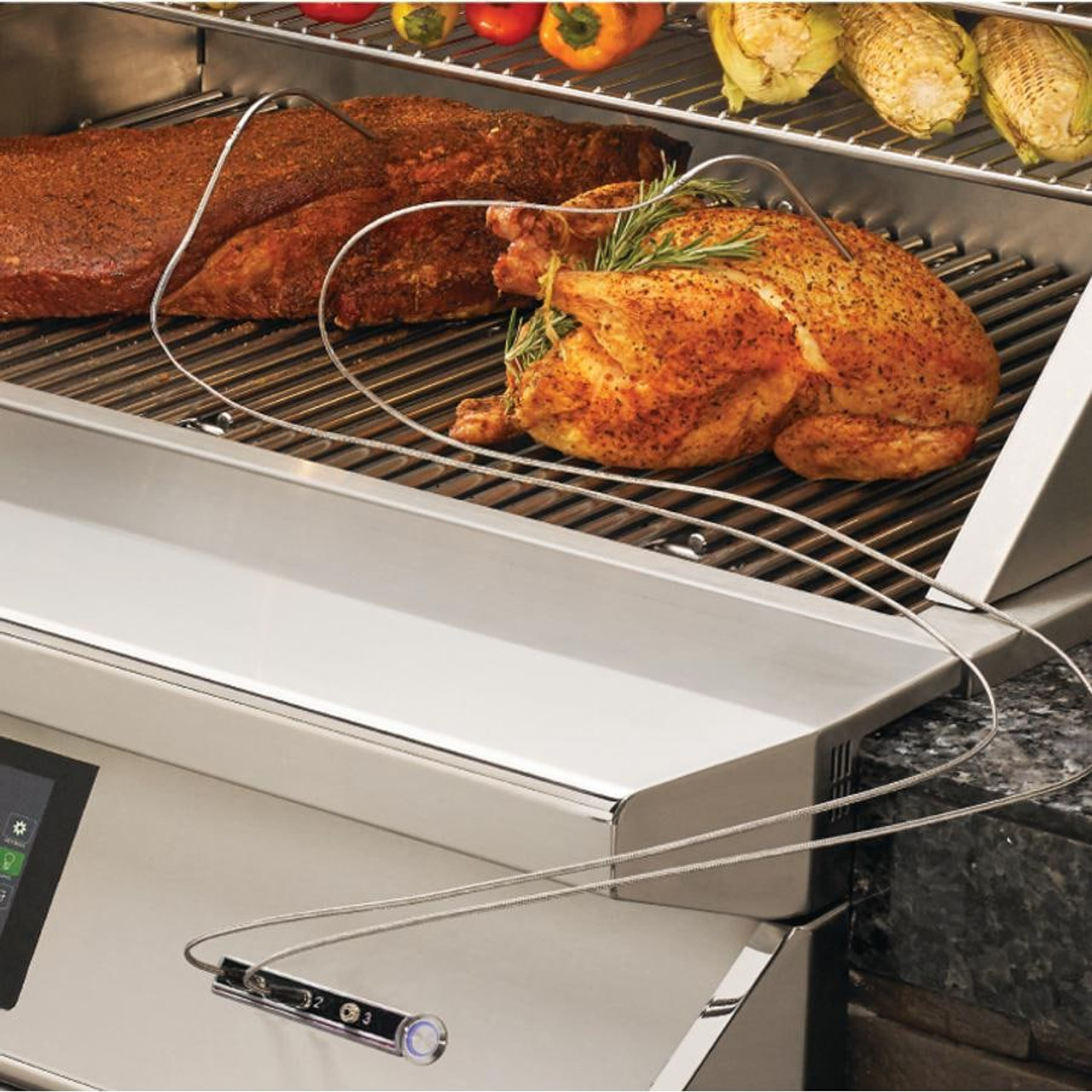 Twin Eagles Wi-Fi Controlled 36-Inch Built-In Stainless Steel Pellet Grill and Smoker - with Rotisserie - TEPG36R
