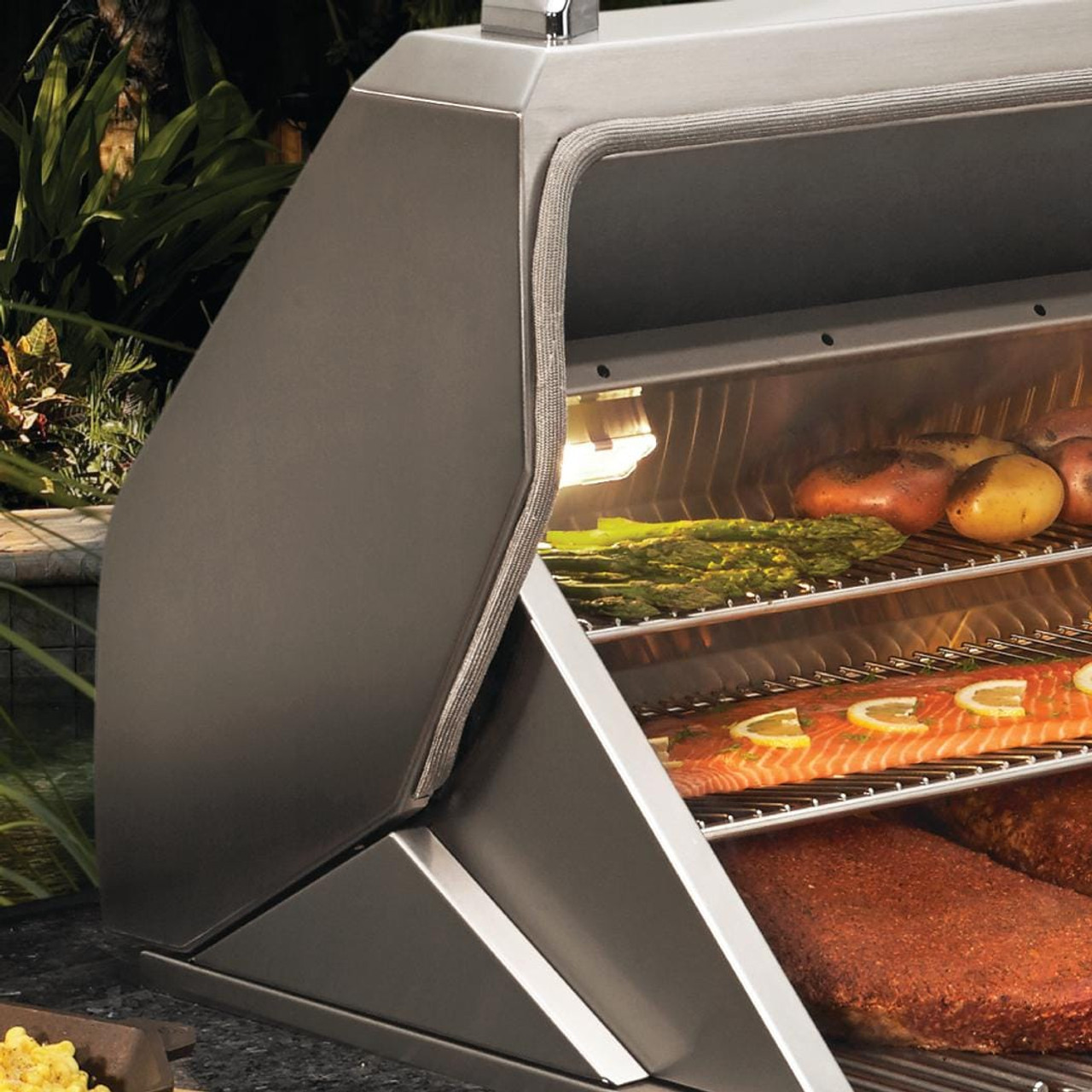 Twin Eagles Wi-Fi Controlled 36-Inch Built-In Stainless Steel Pellet Grill and Smoker - with Rotisserie - TEPG36R