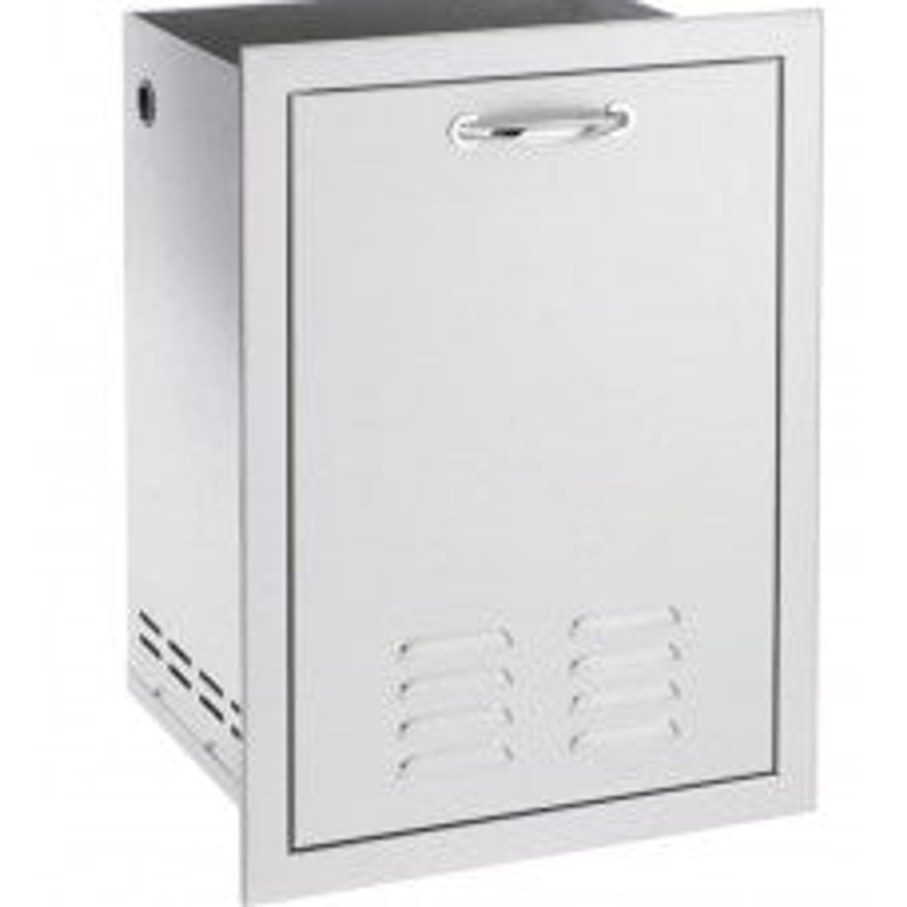 Summerset 20 Inch Roll Out Vented Stainless Steel Liquid Propane Gas Tank Storage / Trash Bin - SSDR1-20LP