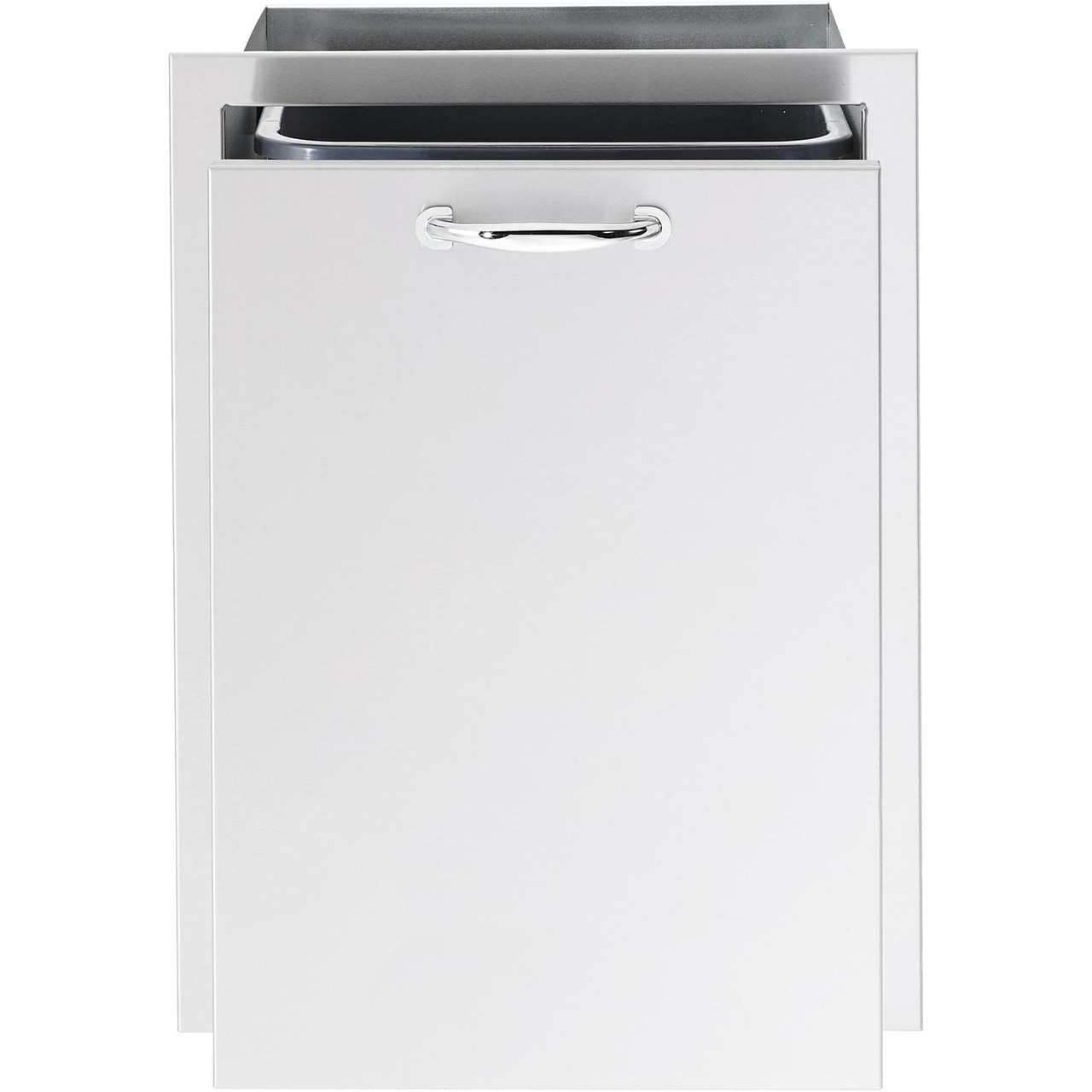 Summerset 20 Inch Roll Out Stainless Steel Double Trash / Recycling Bin - SSTD2-20