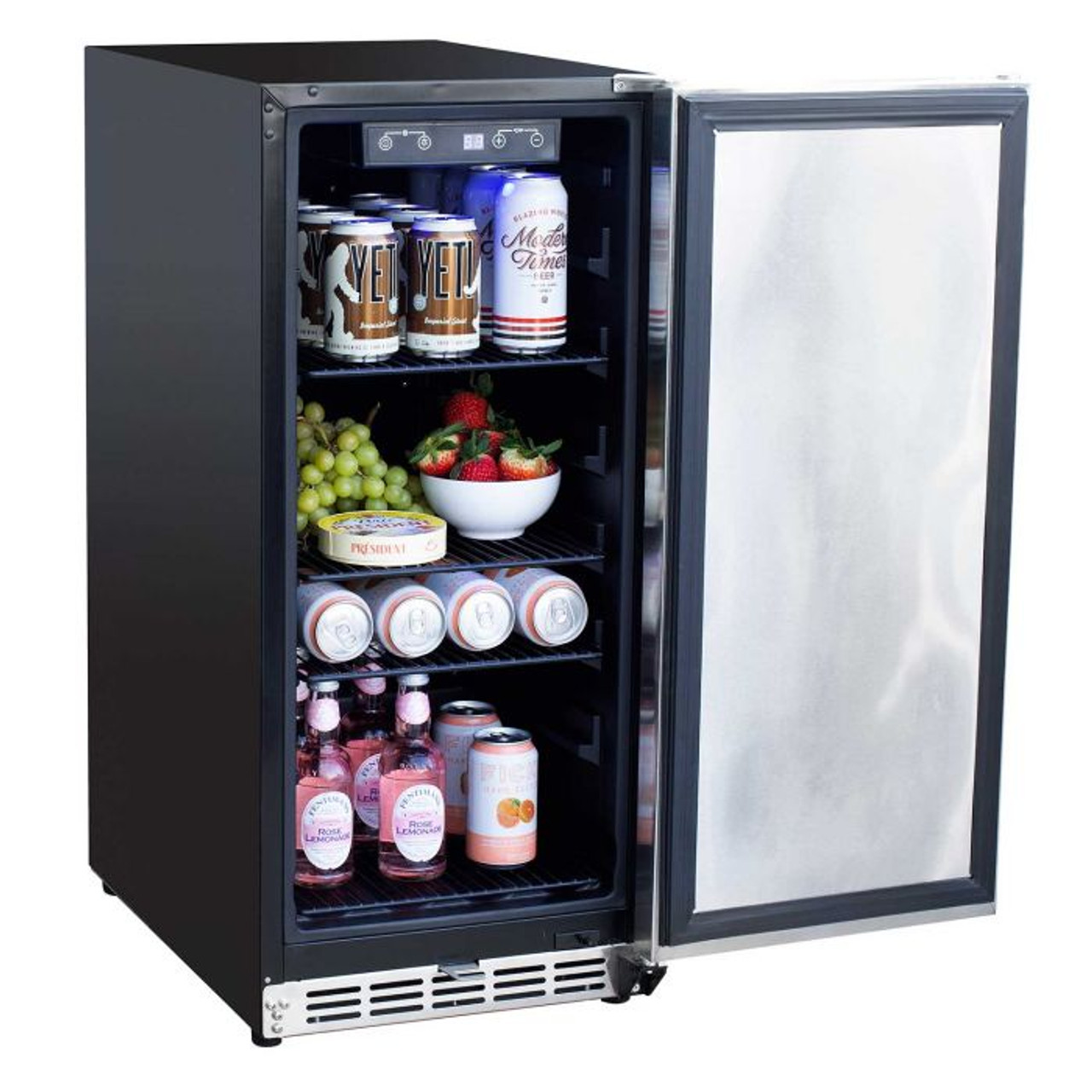Summerset 15 Inch Outdoor Rated Refrigerator with Stainless Steel Door - SSRFR-15S