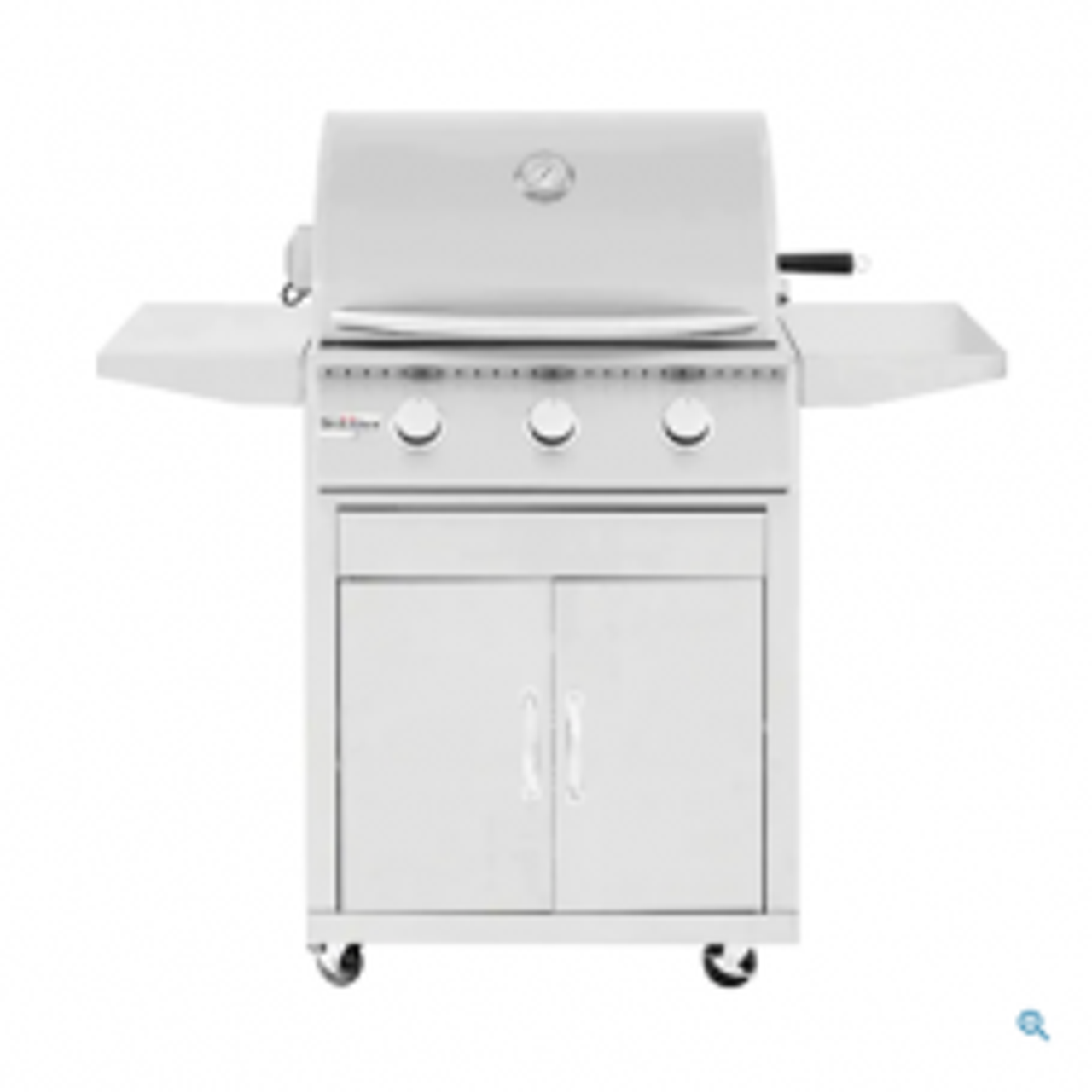 Summerset Sizzler - 26-Inch 3-Burner Freestanding Grill - Natural Gas - SIZ26-NG + CART-SIZ26