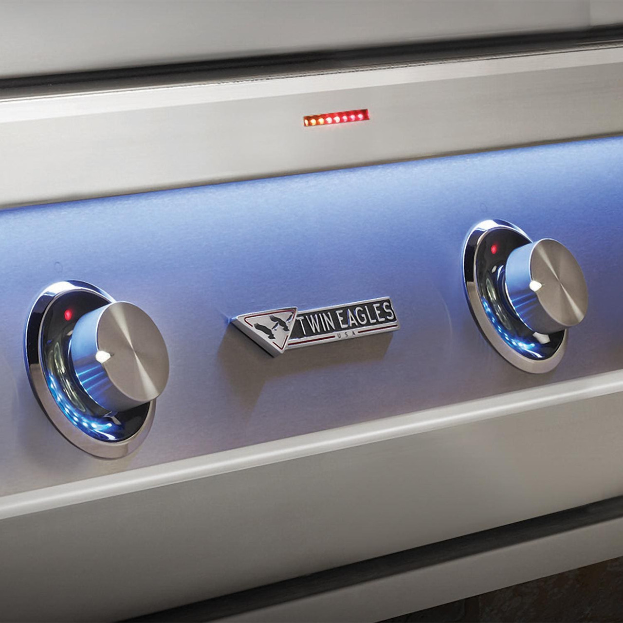Twin Eagles - 42-Inch 3-Burners Built-In Grill - Liquid Propane With Infrared Rotisserie - TEBQ42R-CL