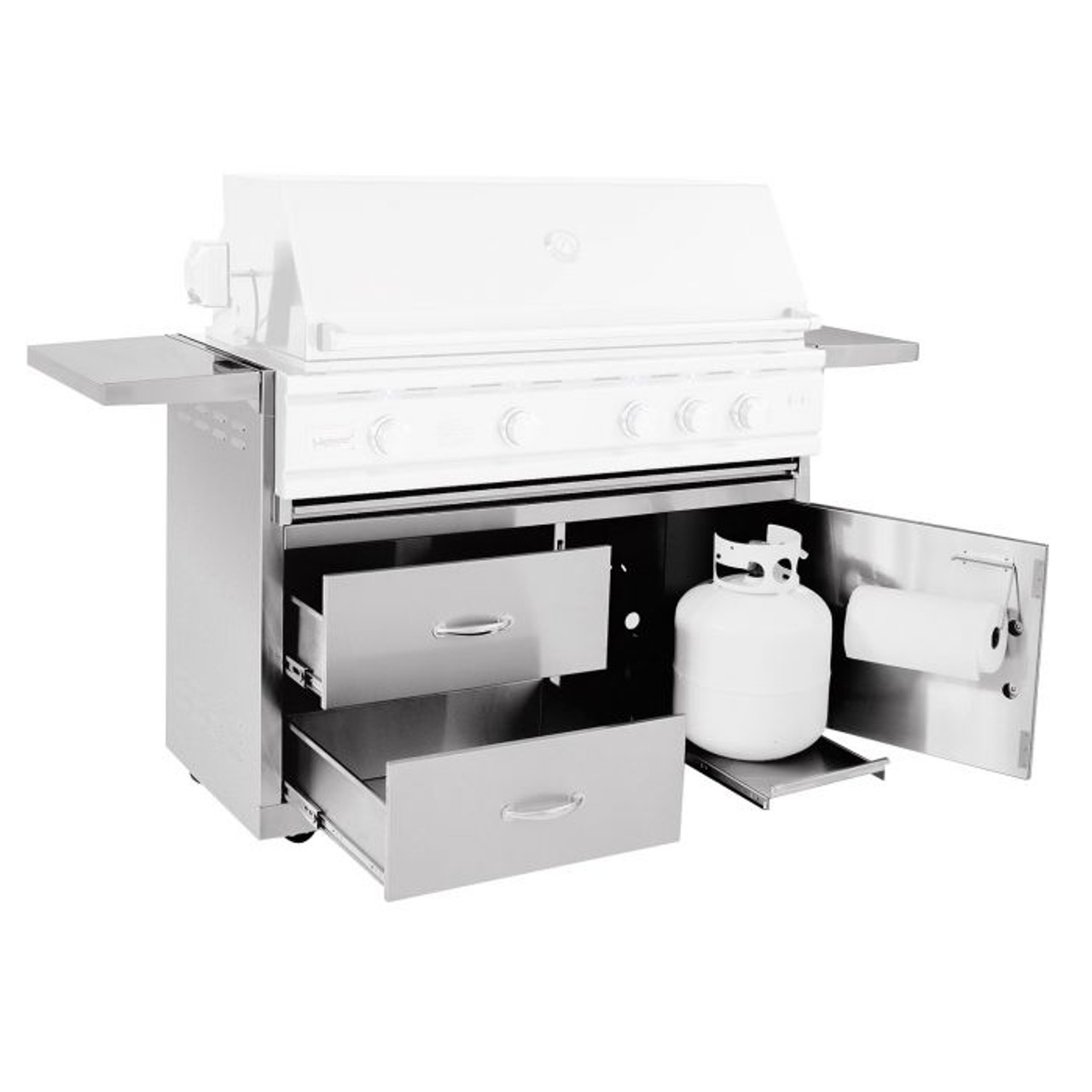 Summerset 44 Inch Gas Grill Cart for TRLD Gas Grills - CART-TRLD44-DC