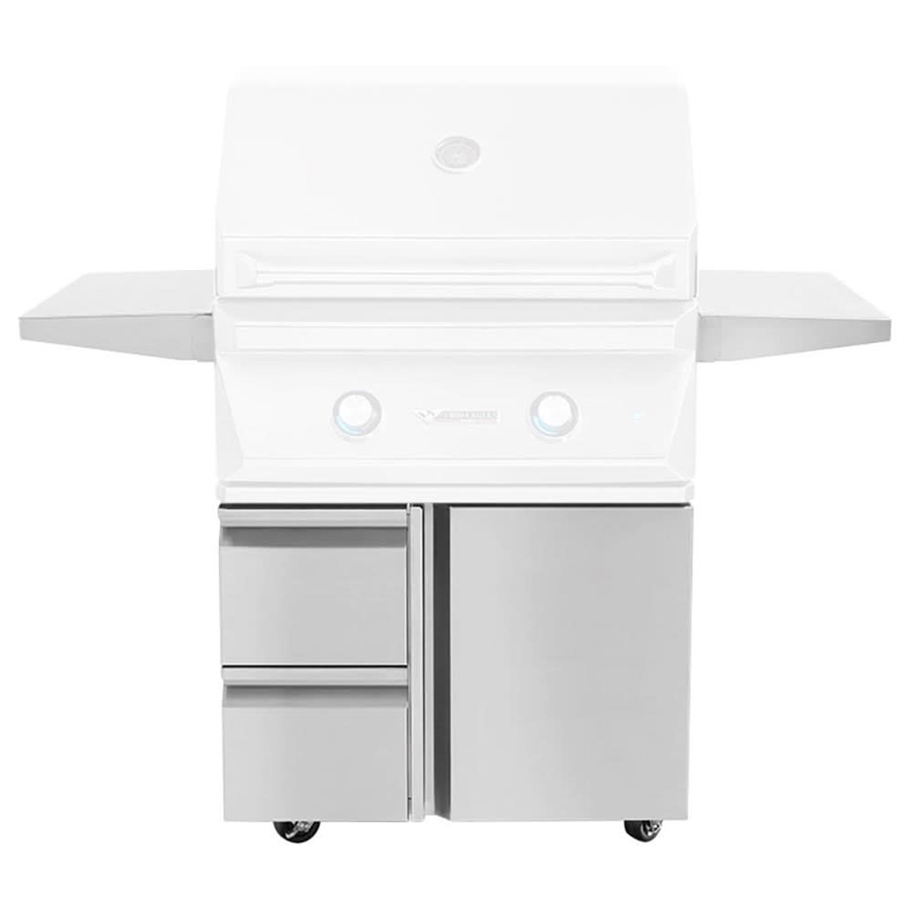 Twin Eagles 54" Grill Base w/ Storage Drawers, Two Doors - TEGB54SD-B