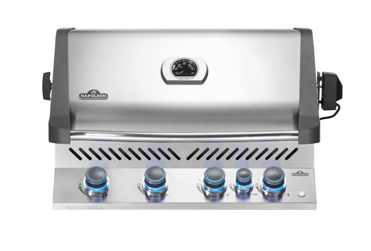 Napoleon Prestige 500 - 32-Inch 4-Burner Built-in Grill - Liquid Propane Gas - P500RBPSS-3