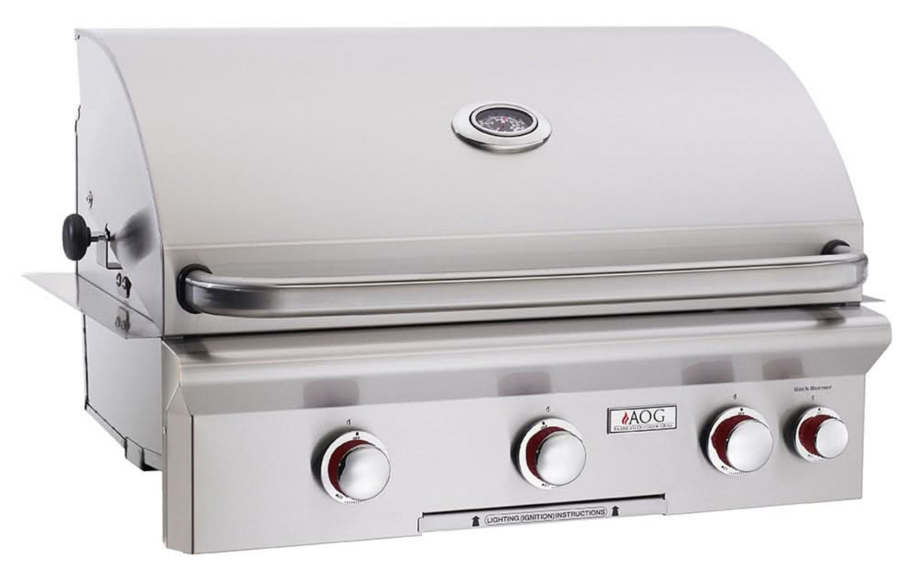 American Outdoor Grill T-Series - 30-Inch 3-Burner Built-In Grill - Natural Gas - AOG30NBT