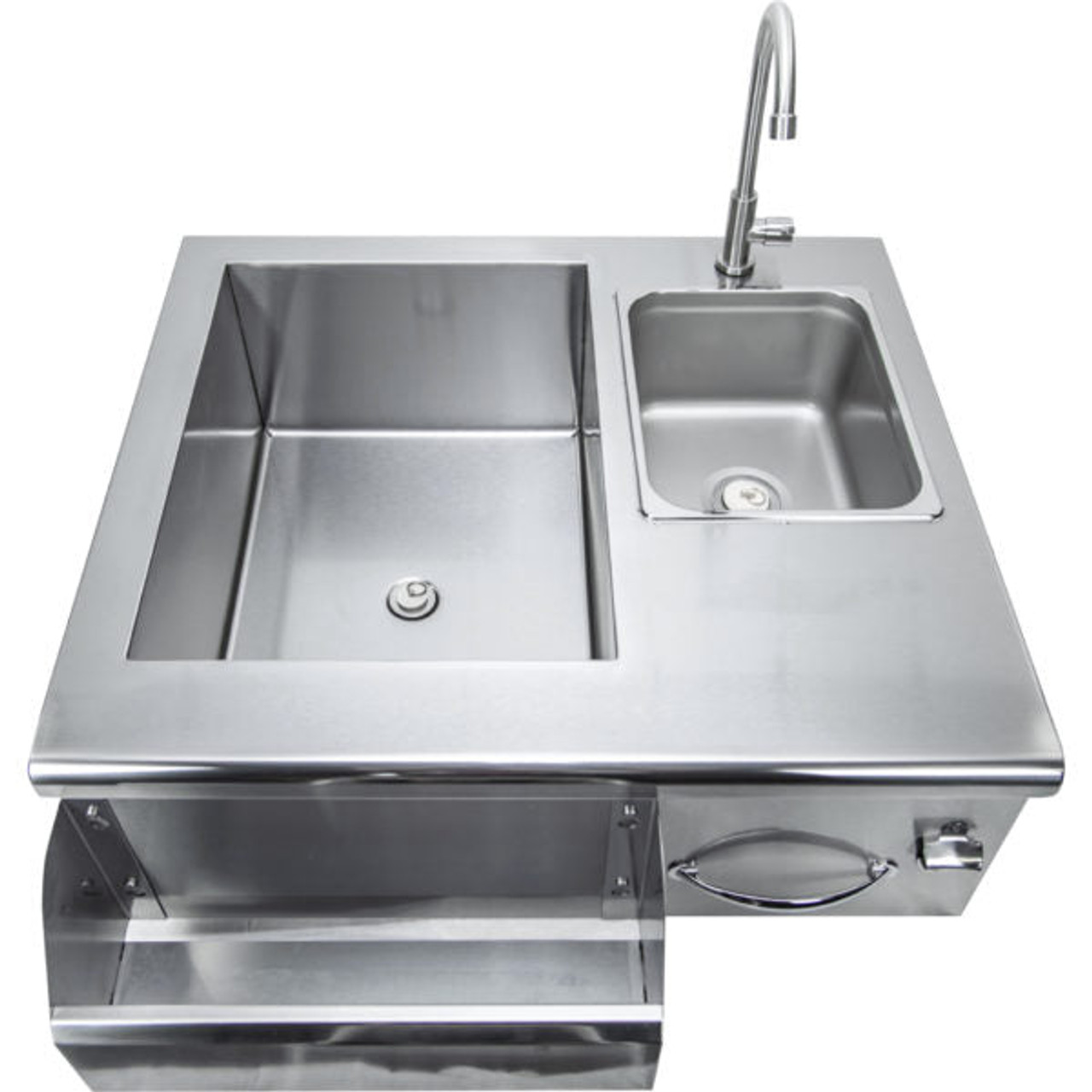 Sole Gourmet Stainless Steel Bar Tender Sinks And Cooler - BT30