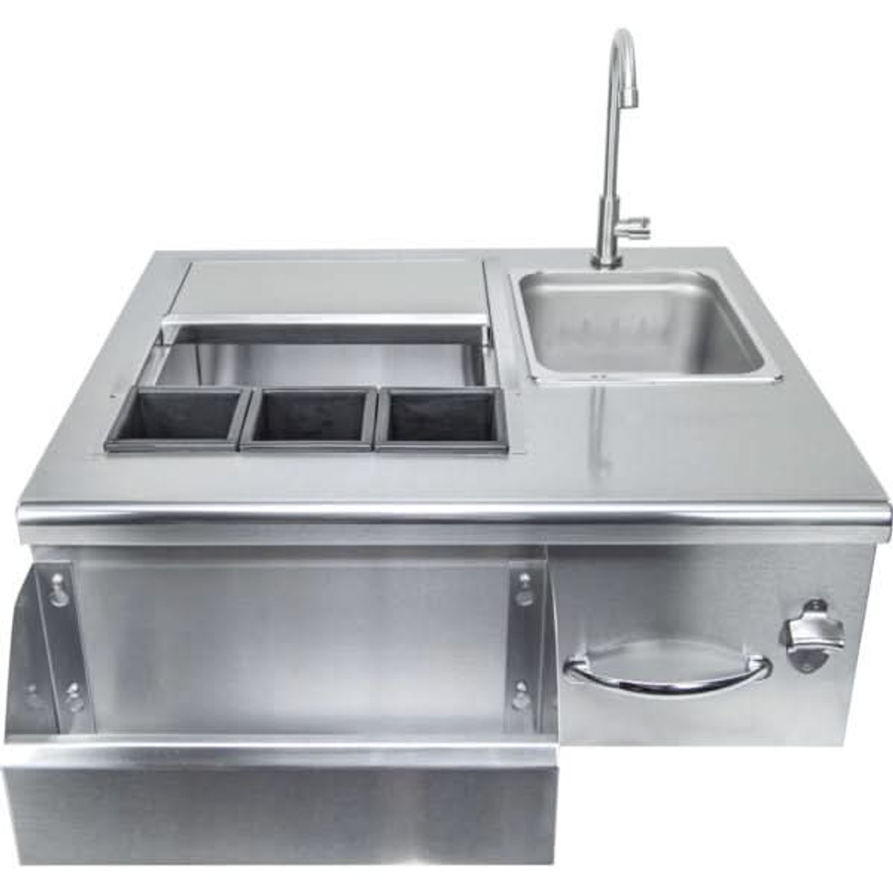 Sole Gourmet Stainless Steel Bar Tender Sinks And Cooler - BT30