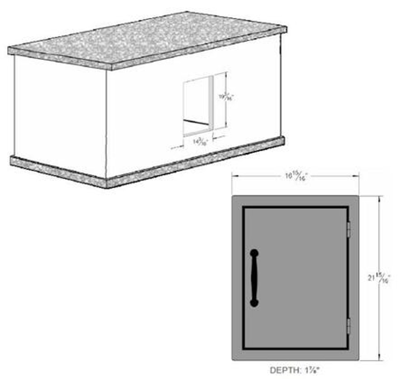 Sole Gourmet 20"x14" Vertical Door - VD20X14